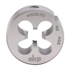 Плашка М 8,0х0,75 DINEN22568 HSS 6g 25х9мм NKP 240082N
