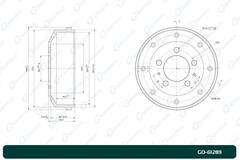 Барабан тормозной G-brake  GD-61289