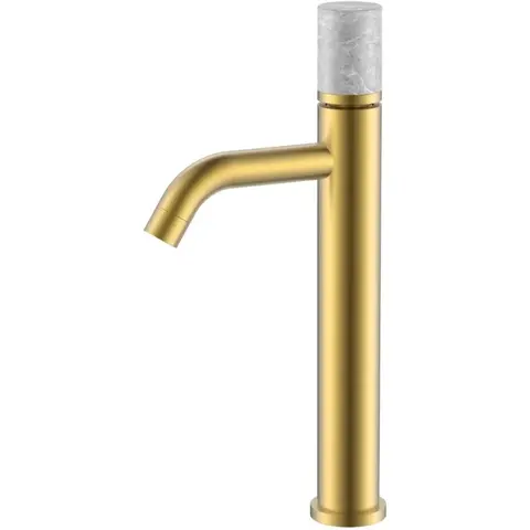 Boheme 122-MG-MR-GR Смеситель STICK для умыв. выс. MATT GOLD MRAMOR GREY