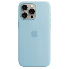 Силиконовый чехол с поддержкой MagSafe Apple Silicone Case для iPhone 15 Pro Max, Light Blue (Светло-голубой)