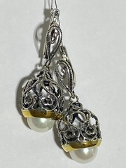 Купава (серьги из серебра)