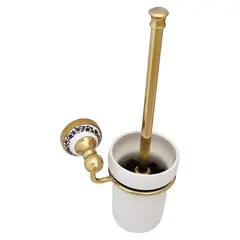 Fixsen Bogema Gold FX-78513G Туалетный ершик, цвет: золото, белый фото