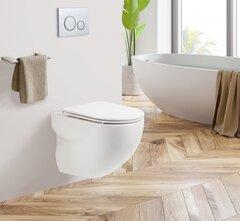 BelBagno Onda BB066CHR Унитаз подвесной безободковый с креплением, цвет: белый фото