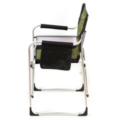 Кресло складное 60х55х82 см, черно-зеленое, с подстаканником, 100 кг, Green Days, YTDC024