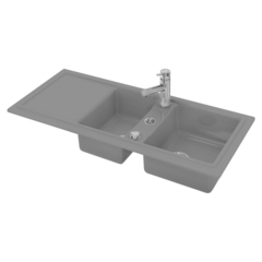 Duravit Cassia 7513111600 Кухонная мойка 80 1160x510, серая фото