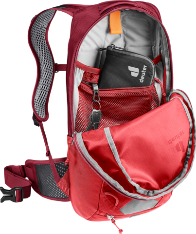 Картинка рюкзак велосипедный Deuter Race 8 Cherry/Masala - 4