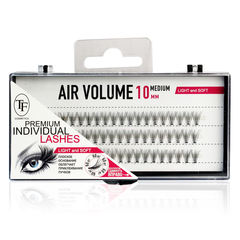 TF Пучки ресниц AIR VOLUME, арт. М207 (MEDIUM-10мм), черные