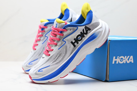HOKA M CLIFTON 10 'Grey/White/Blue' 