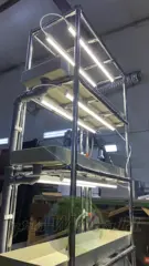 ЛАбораторная стеллажная многоярусная гидропонная установка SLIM 3 ЯРУСА 1800x850x350мм