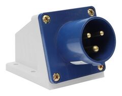 Вилка 513 стац. 2Р+PE 16А 220В IP44
