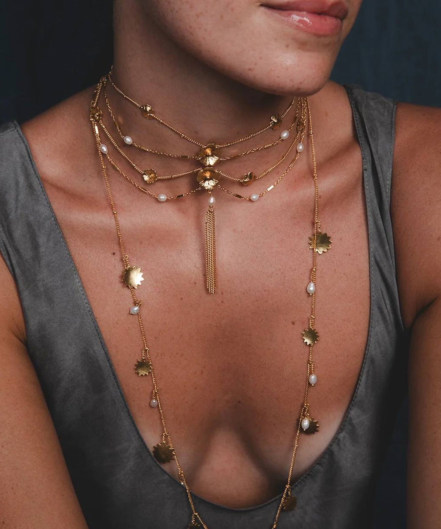 Колье Starry Cactus Long
