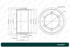 Барабан тормозной G-brake  GD-06237