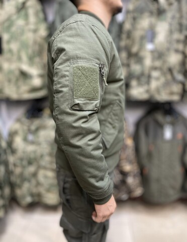 Бомбер Tactical RipStop flight jacket Олива
