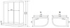Timo Standart T-5502L Г/М Душевая кабина 120x85