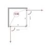 BelBagno Etna ETNA-A-2-90-C-CR Душевой уголок, 90x90, цвет: хром