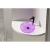 Abber Glass AK2301P Раковина накладная стеклянная, цвет: фиолетовый