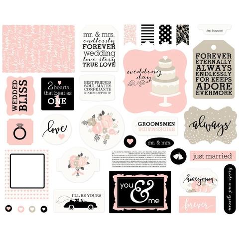 Набор высечек Wedding Bliss Ephemera Cardstock- 33шт.