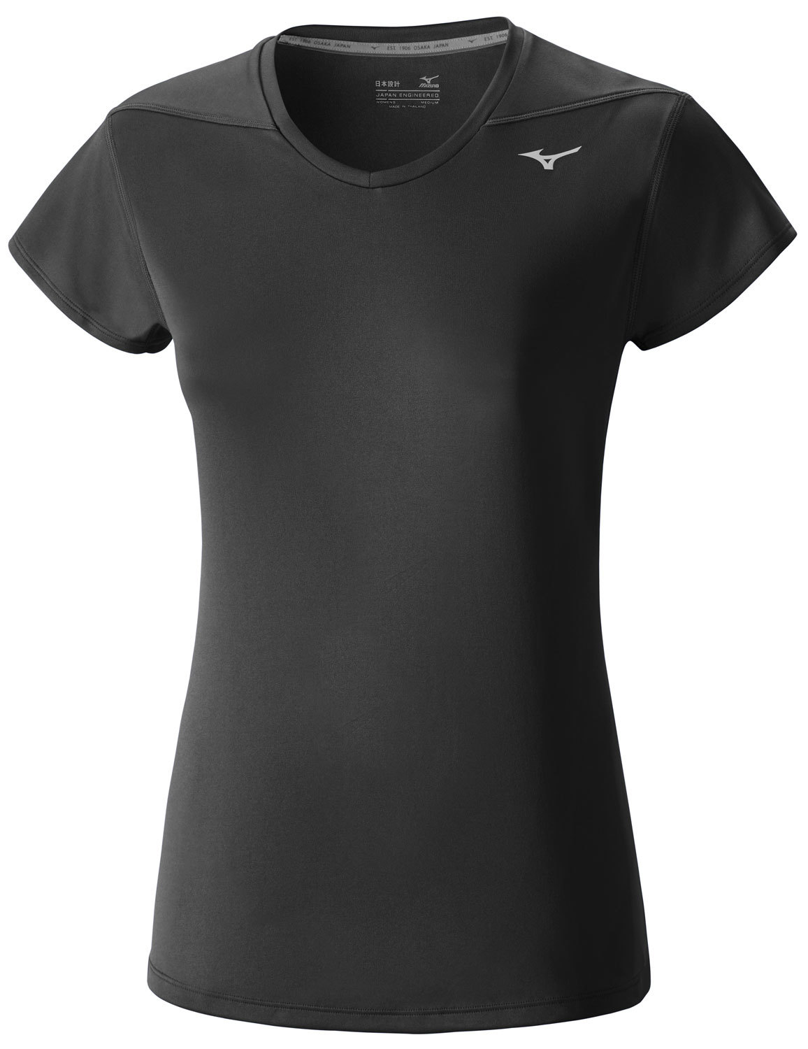 Беговая футболка женская Mizuno Core Tee черная