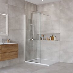 BelBagno Kraft KRAFT-L-1-110-C-CR Душевая перегородка, цвет: хром фото