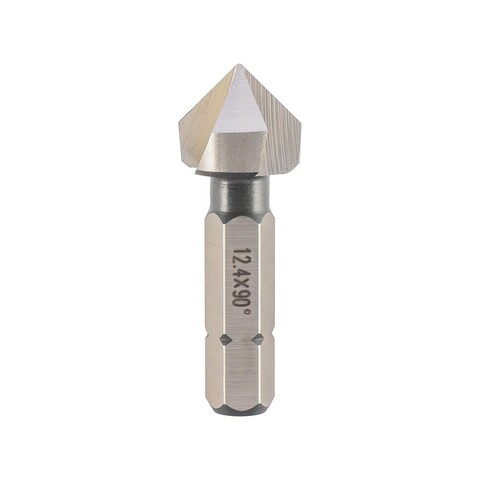 Зенковка-бита 90° 12,4мм HSSE 3z M6(BF) H-Tools 744124EHT