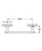 GROHE Essentials Cube 40509001 Полотенцедержатель