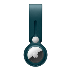 Кожаный брелок-подвеска Apple Leather Loop для AirTag, Baltic Blue (Балтийский синий)