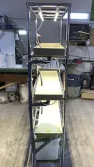 ЛАбораторная стеллажная многоярусная гидропонная установка SLIM 3 ЯРУСА 1800x850x350мм