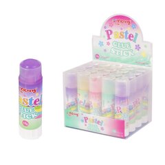 
          Клей-карандаш Yalong, 15 гр, "Pastel", на основе PVP, цветной, 20 шт/уп, пластиковый шоу-бокс