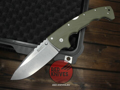 Нож Cold Steel 5 Max - руокять зеленый G10, светлый клинок