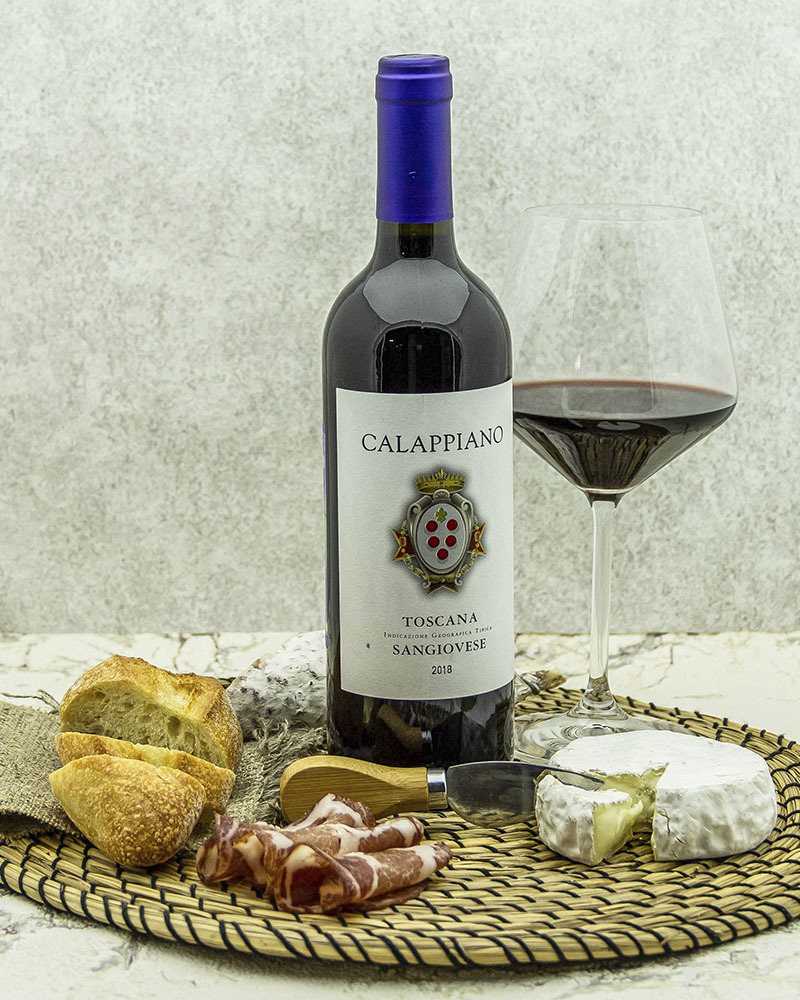 Вино Fattoria di Calappiano Санджовезе Калаппиано Красное Сухое 2018 г.у. 13% 0,75 л, Италия