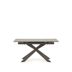 Atminda Раздвижной стол из керамики и стали с коричневой отделкой 160 (210) x 90 см