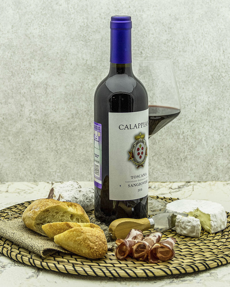 Вино Fattoria di Calappiano Санджовезе Калаппиано Красное Сухое 2018 г.у. 13% 0,75 л, Италия