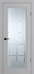 Дверь PSU-35 / Цвет Агат / Сатинат, гравированное / Двери PROFILO PORTE