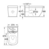 GROHE Euro 3933800H Чаша унитаза напольного под бачок