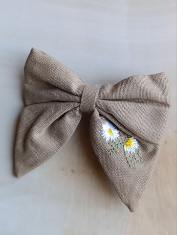Заколка для волос Агния, серо-бежевый цвет