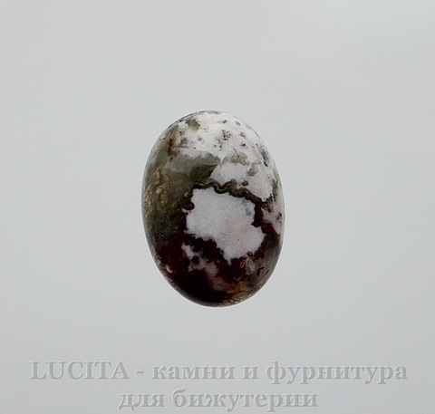 Кабошон овальный Агат Моховой 18х13х6 мм №6 ()