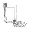 Viega Multiplex Trio Visign MT3 727710 Слив-перелив с наливом ( наполнение через узел перелива) BWL = 725 мм, DN 40/50,  хром