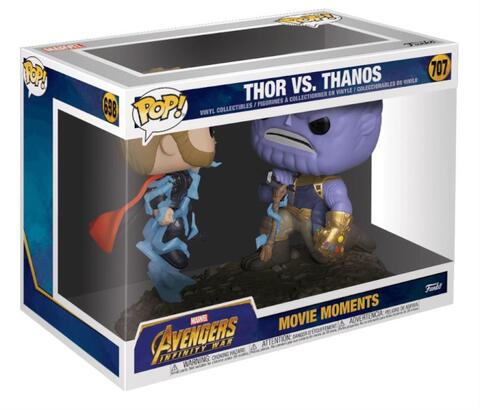 Мстители Война Бесконечности фигурка Тор против Таноса Funko POP