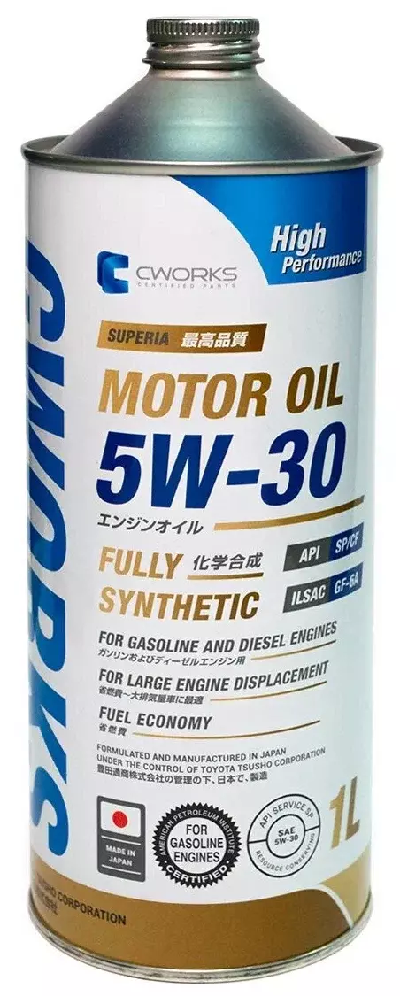 Масло моторное CWORKS SUPERIA 5W-30 синтетическое 1 л