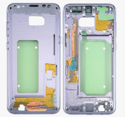Средняя часть корпуса для Samsung Galaxy S8 Plus с кнопками и шлейфами (SM-G955FD) Фиолетовая