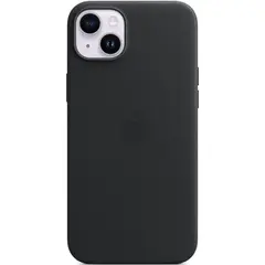 Кожаный чехол с поддержкой MagSafe Apple Leather Case для iPhone 14 Plus, Midnight (Темная ночь)