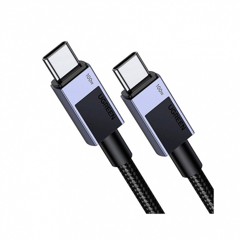 Кабель  UGREEN L512 (45065) USB-C 2.0 to USB-C 2.0 PD Fast Charging 5A Cable 3m - Black/Gray