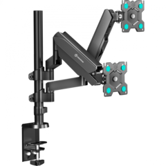 Кронштейн настольный для TV/монитора ONKRON G140, 13"-32", 2-монитора, портрет-альбом, до 8 кг, черн
