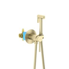 Aquatek Европа AQ1021BG Комплект для гигиенического душа встроенный, цвет: золото фото