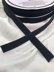 Текстильная лента (липучка) черная HOOK-LOOP (ХУК-ЛУП) крюк + петля (комплект), 30 мм
