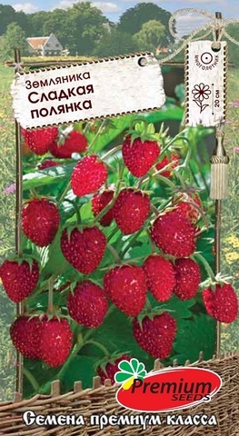 Семена Земляника Сладкая полянка, без усов