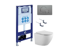 Aquatek SET Aquatek ЕВРОПА-070 4в1 SET Aquatek ЕВРОПА-070 4в1 (рама Aquatek INS-0000025 +крепление KKI-0000002 +кнопка KDI-0000070 +унитаз AQ1901-00 +тонкое сиденье sc) фото