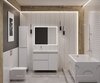 Aquanet 365909 Тумба с раковиной Nova Lite 2.0 100 L напольная цв. белый глянец (365909)