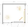 Cezares LUX-AH-FS-11-120/100-C-GM Душевой уголок