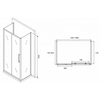 Abber Schwarzer Diamant AG30140MH-S80M-S80M Душевой уголок, 140x80x195, цвет: хром